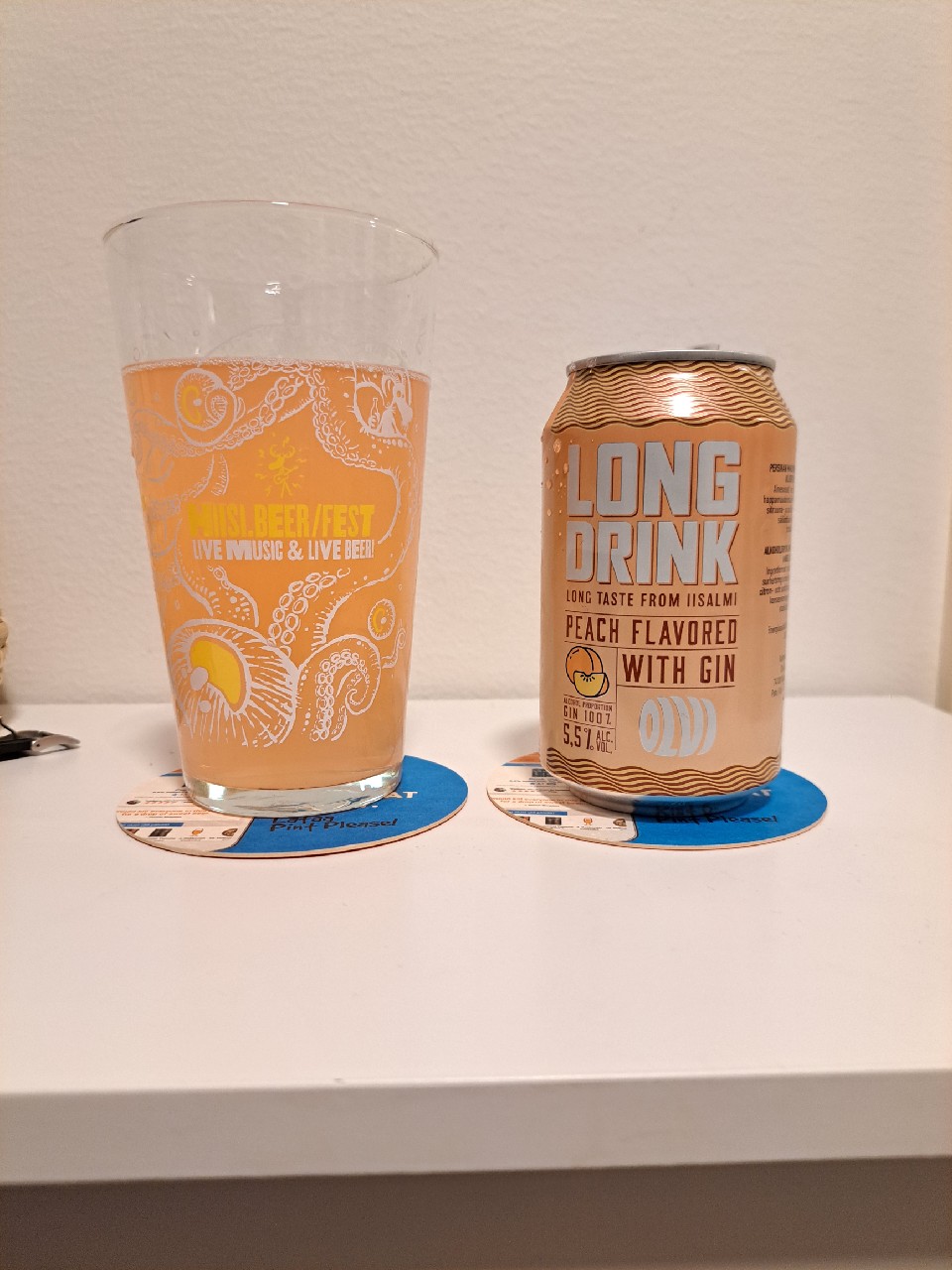 OLVI Long Drink Peach, Finland