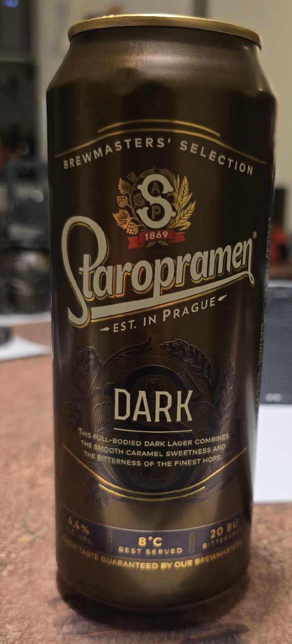 Staropramen Černý / Dark, Czech Republic