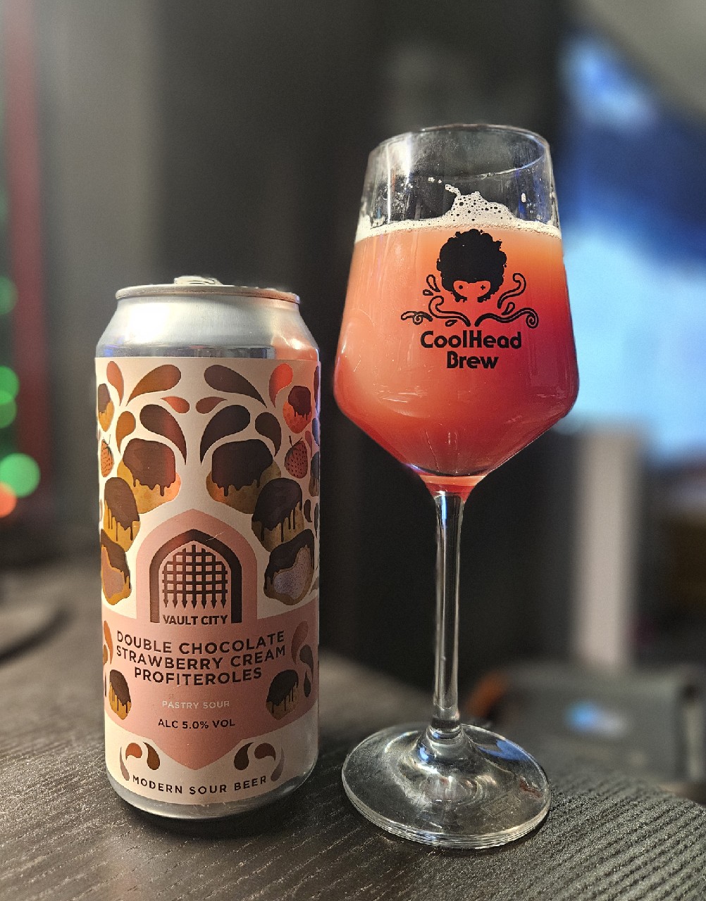 Double Chocolate Strawberry Cream Profiteroles, Scotland