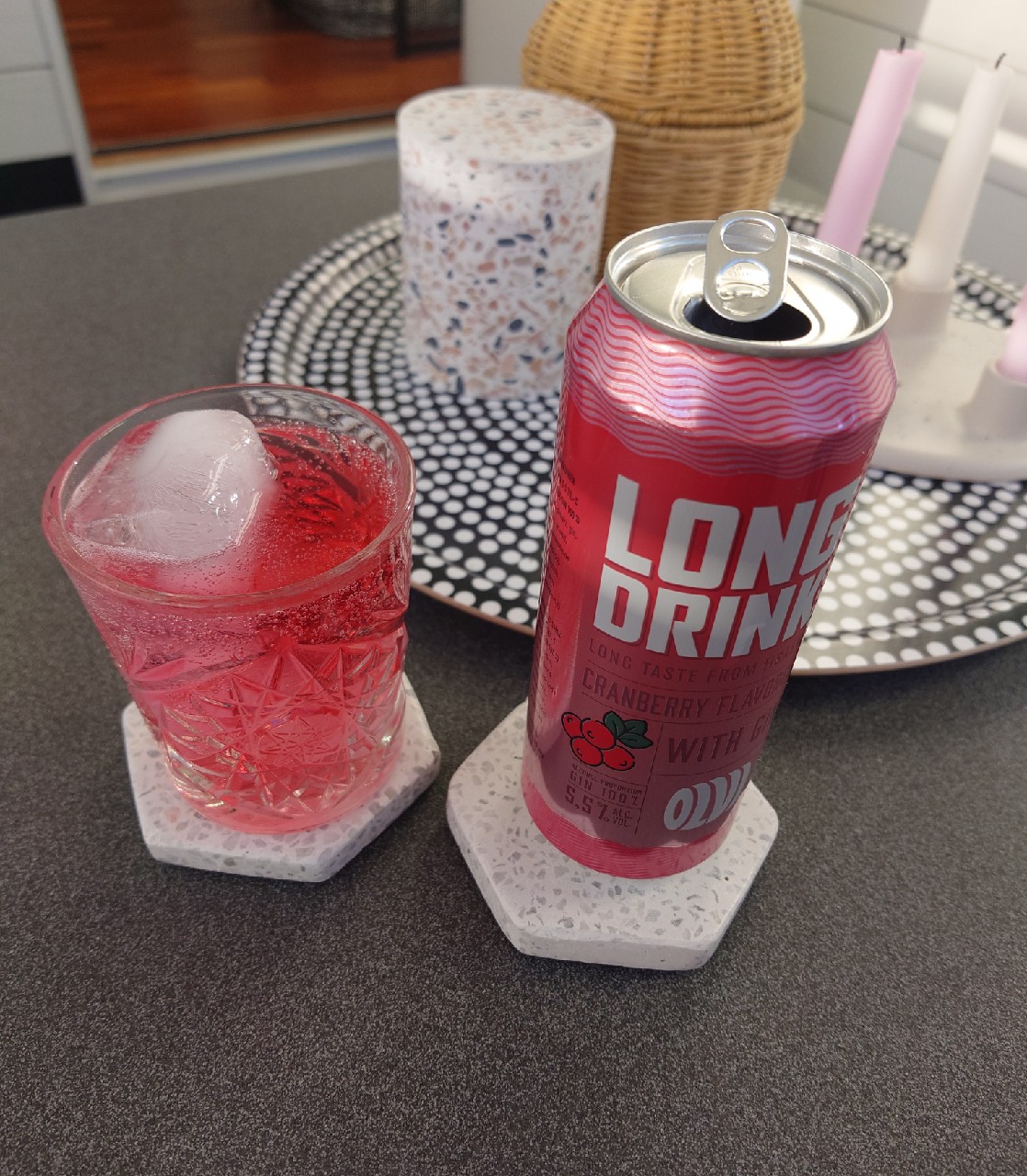 OLVI Long Drink Cranberry, Finland