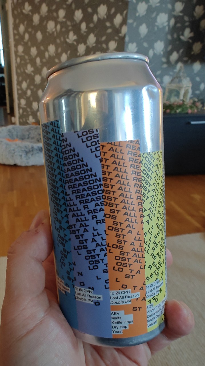 CPH Lost All Reason Double IPA, Denmark