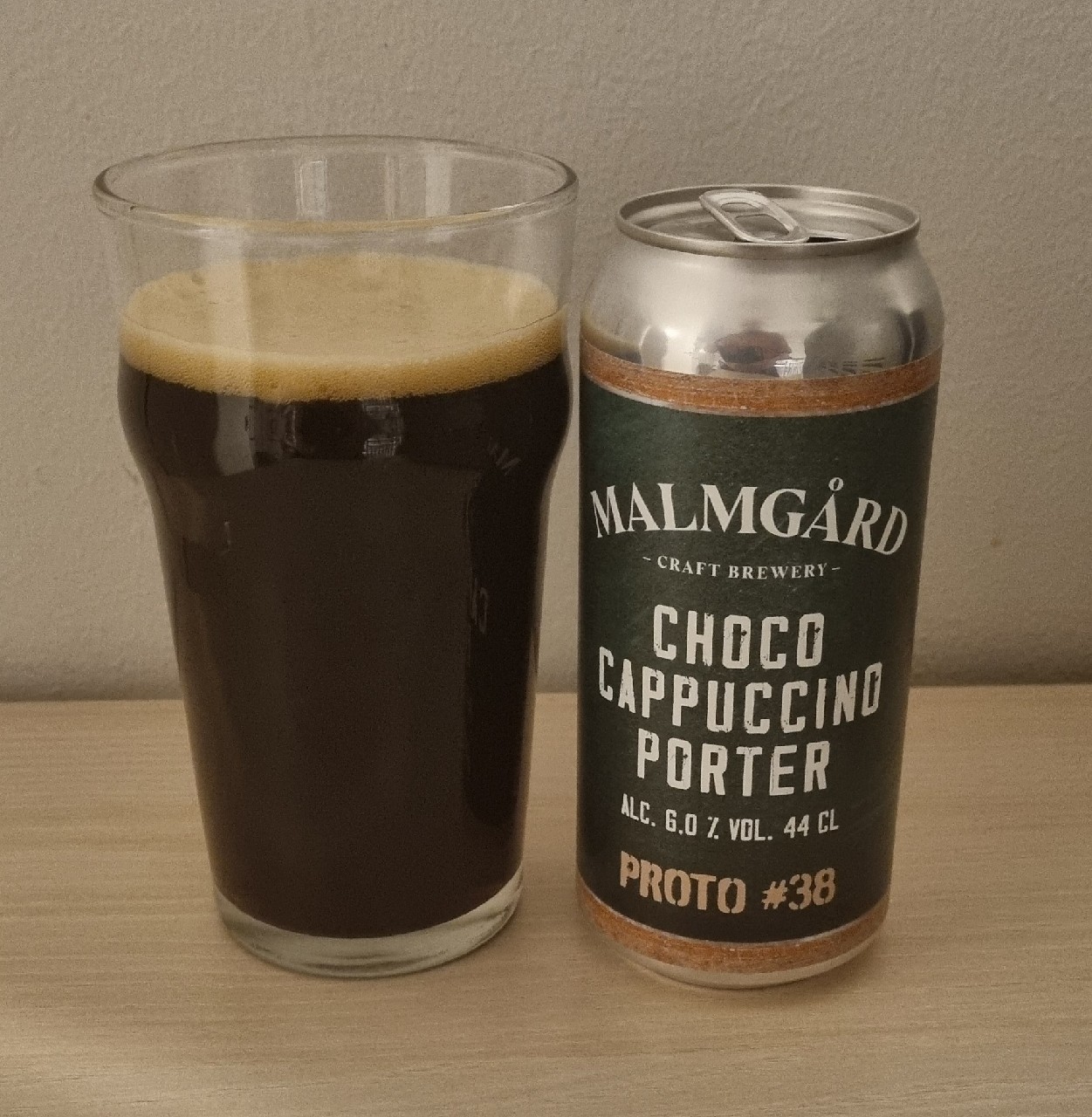Proto #38 Choco Cappuccino Porter, Malmgårdin Panimo