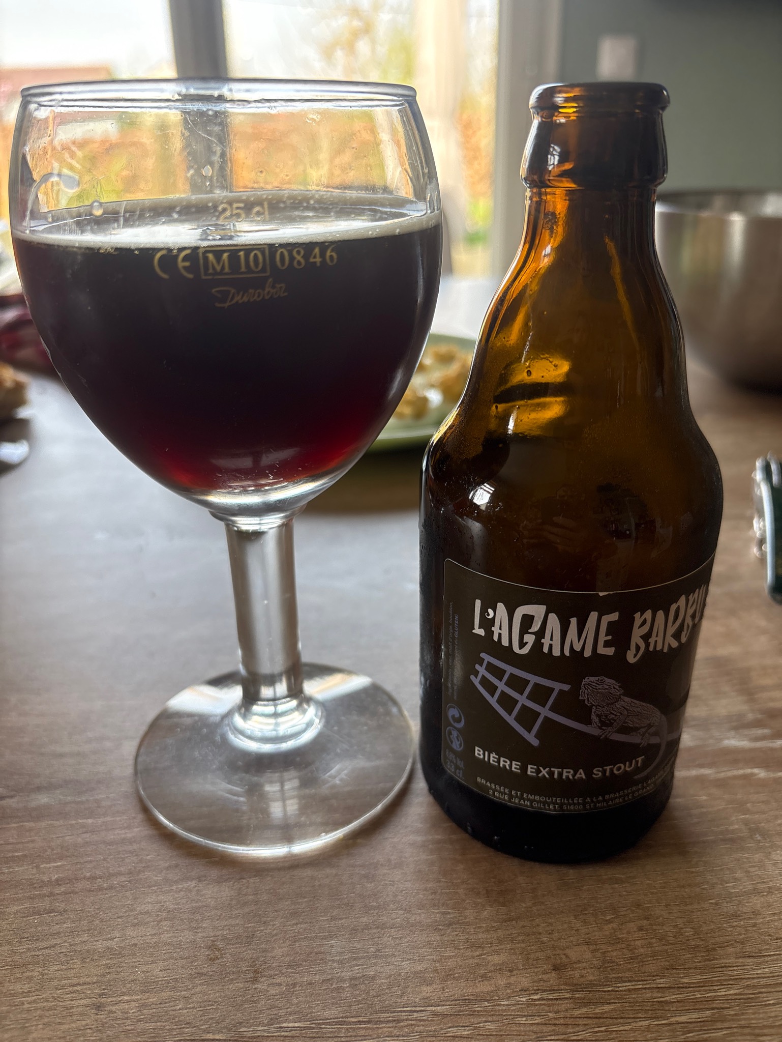 L'Agame barbu Extra stout, Microbrasserie L'Agame Barbu