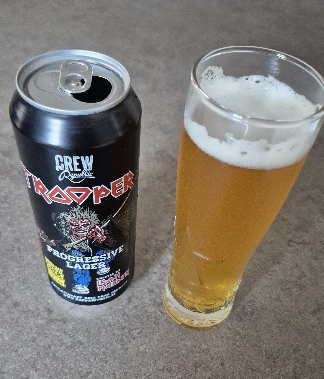 Trooper Progressive Lager, CREW Republic Brewery