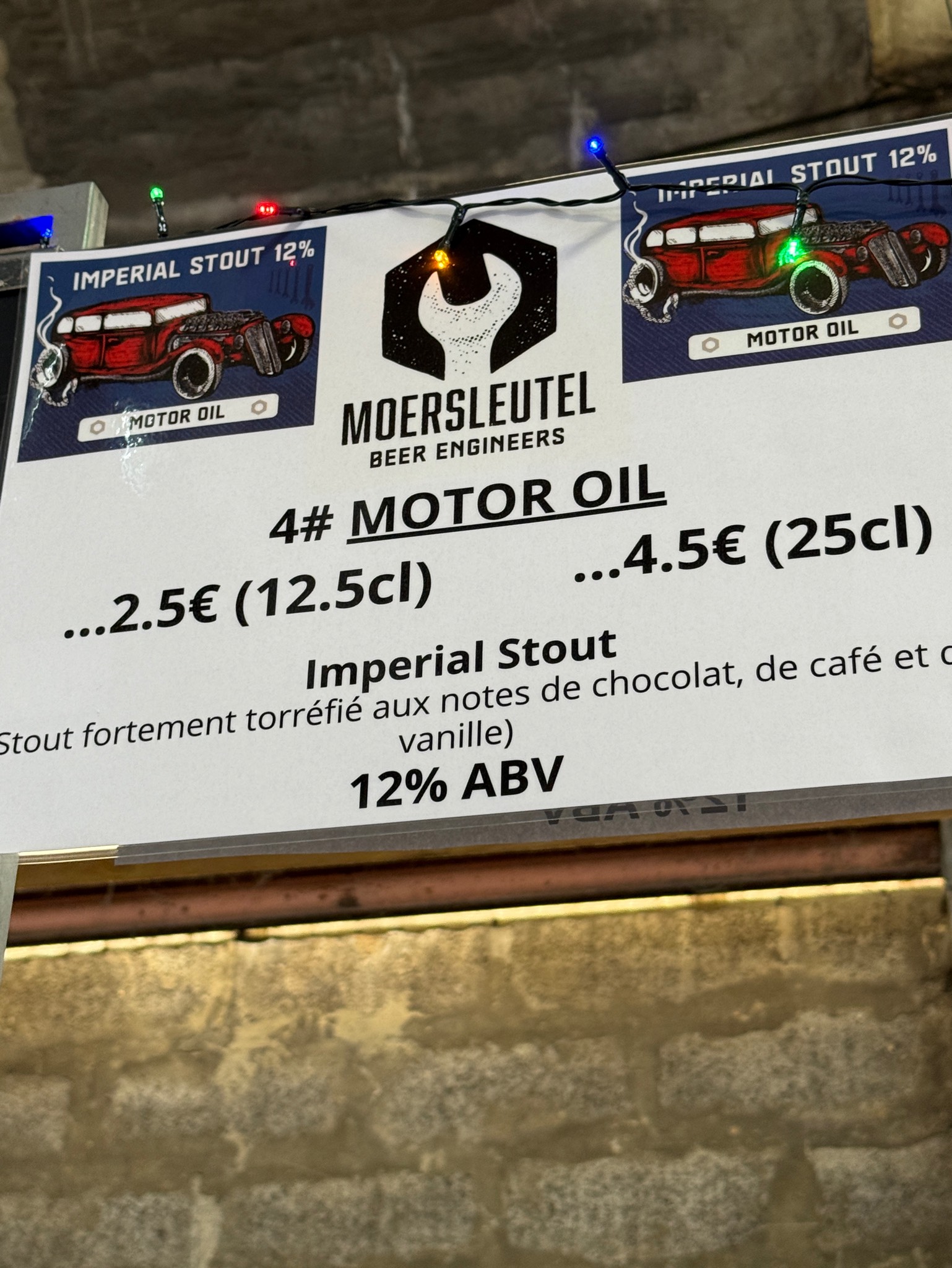 Motor Oil / Motorolie, Brouwerij De Moersleutel