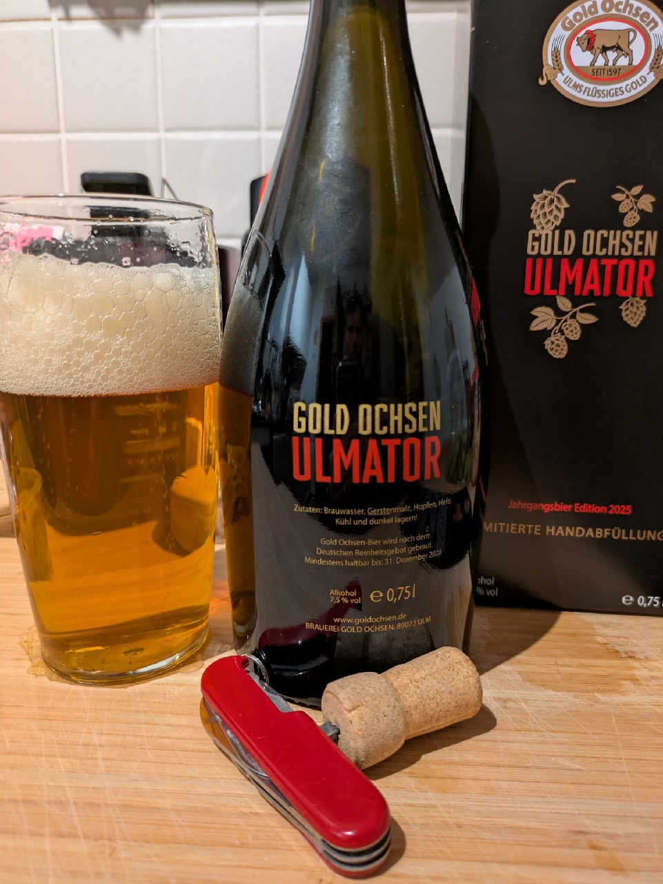 Ulmator Jahrgangsbier N°13, Brauerei Gold Ochsen
