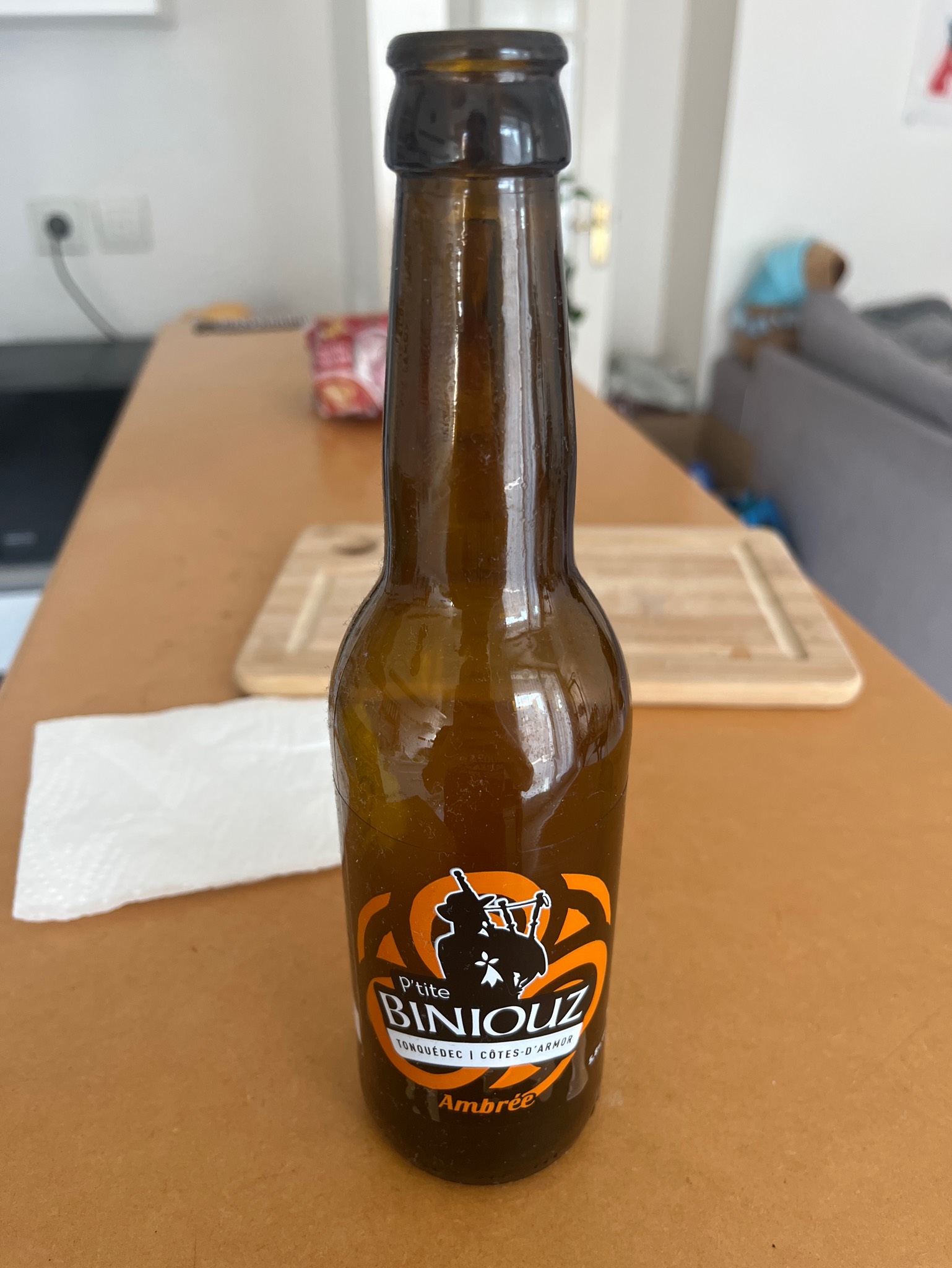 P'tite Biniouz Ambrée, Brasserie Régionale De L'Ouest (Ex L'Hirondelle - Ménez Bré)