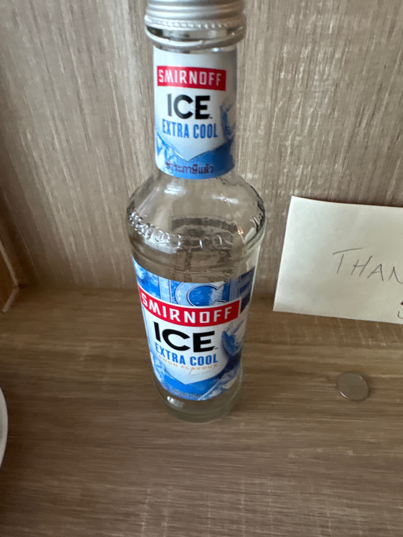 Smirnoff ice extra cool lemon flavour, Thai Spirit Industry