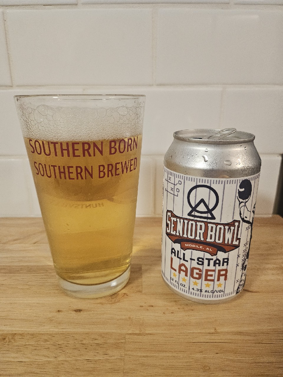 Senior Bowl All-Star Lager, TrimTab Brewing