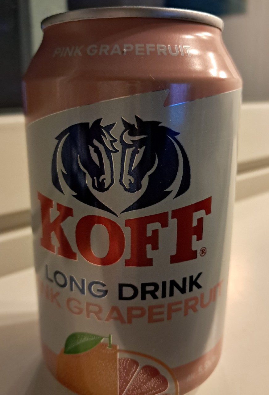 KOFF Long Drink Gin & Pink Grapefruit, Finland