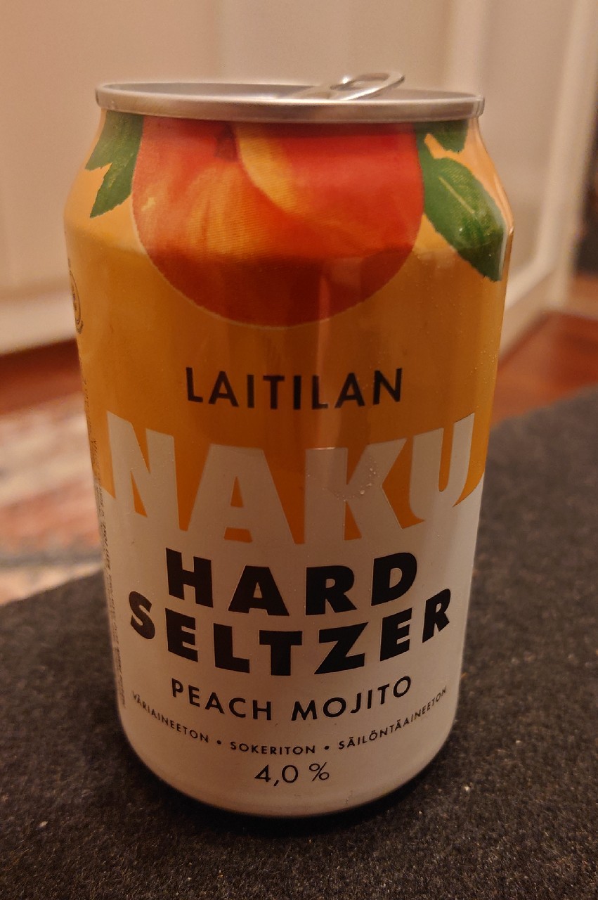 naku hard seltzer peach mojito, Laitilan Wirvoitusjuomatehdas