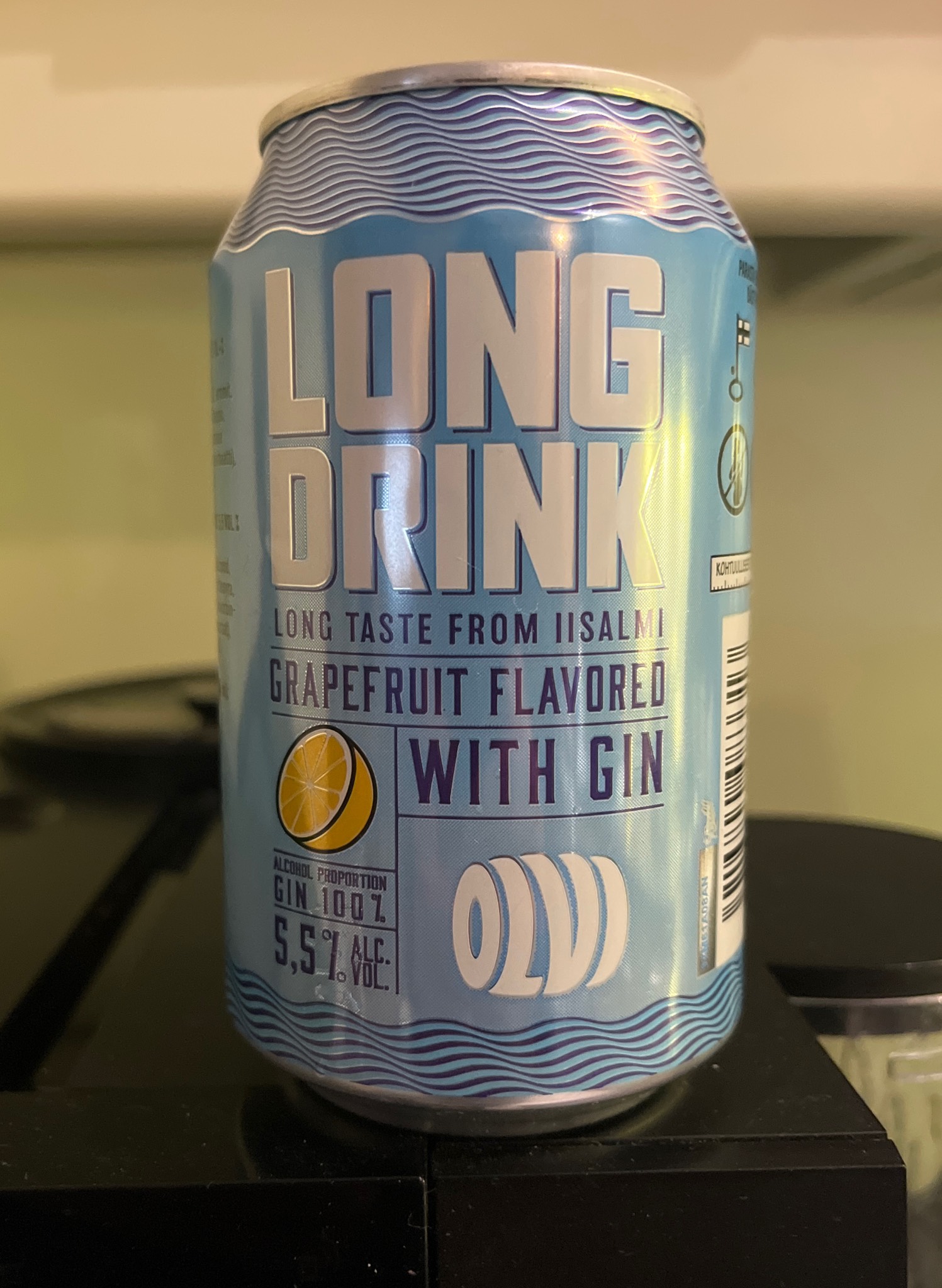 OLVI Long Drink Grapefruit, Finland