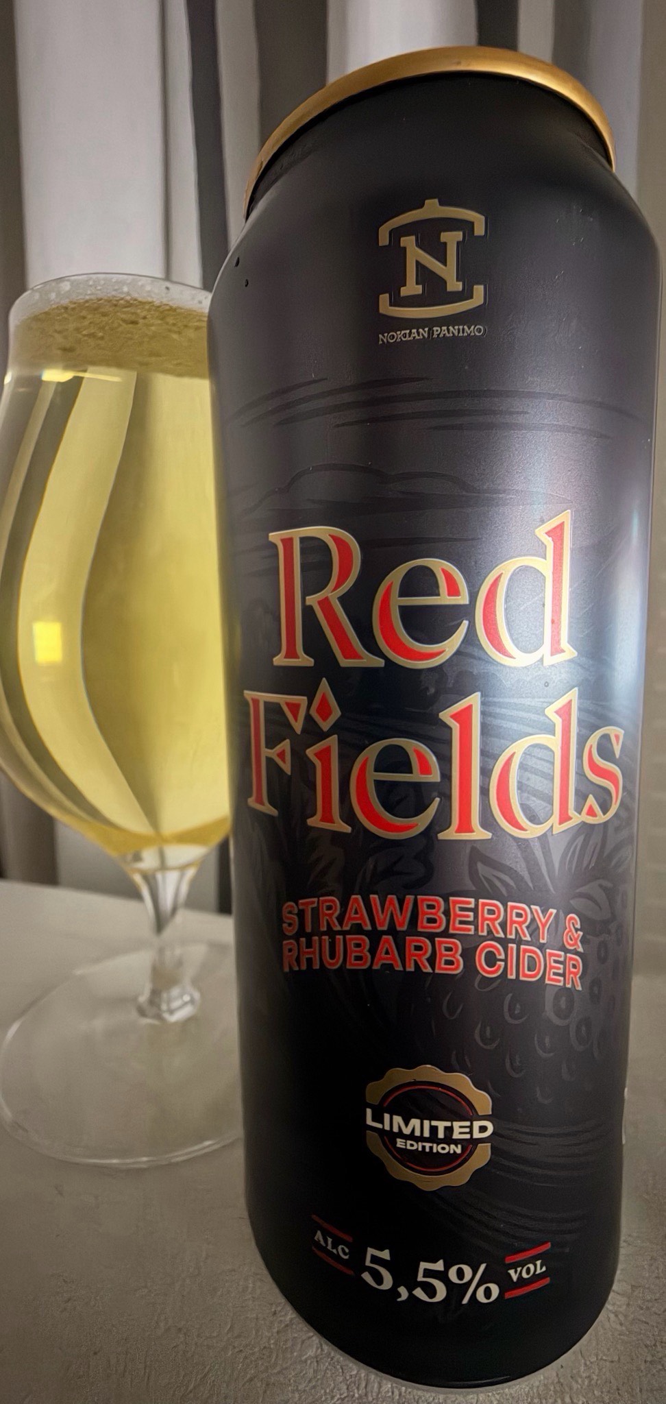 Red Fields Strawberry & Rhubarb Cider, Finland