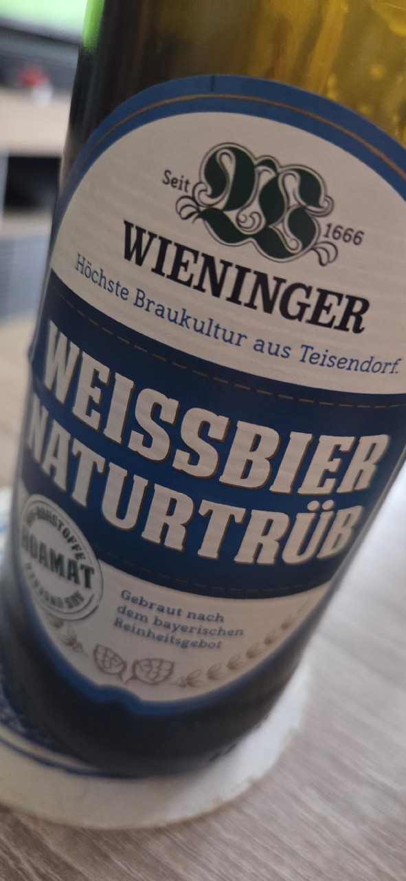 Wieninger Weissbier Naturtrüb, Privatbrauerei M.C. Wieninger