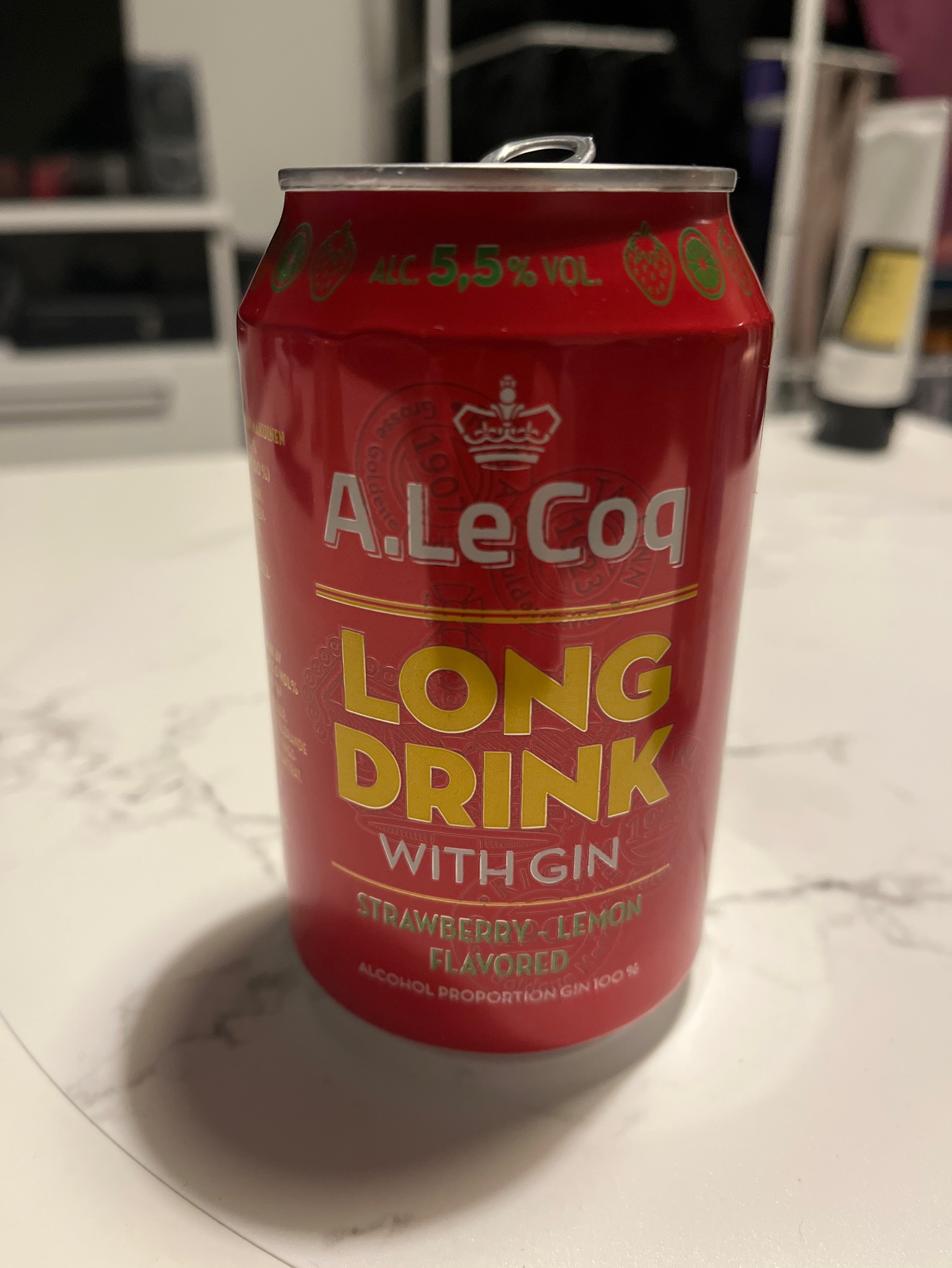 A.Le Coq GIN Strawberry–Lemon Long Drink, A. Le Coq (Olvi)