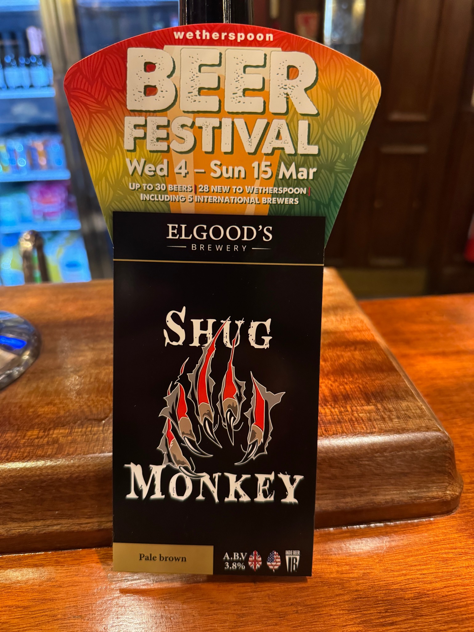 Shug Monkey, Elgood's Brewery