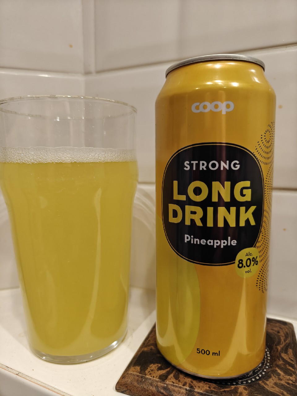 Coop Strong Long Drink Pineapple, Laitilan Wirvoitusjuomatehdas