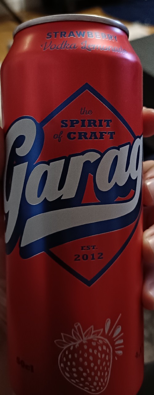 Garage vodka lemonade strawberry, Finland