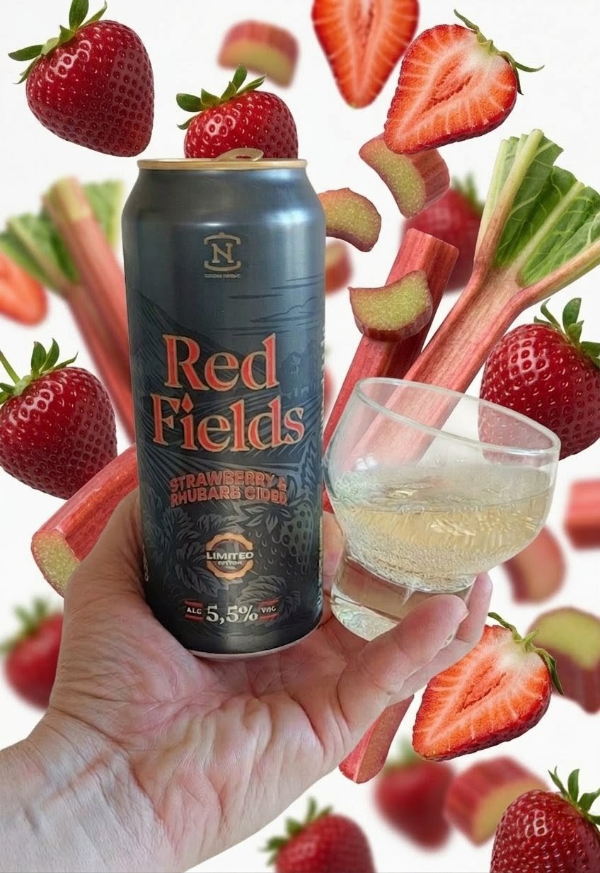Red Fields Strawberry & Rhubarb Cider, Finland