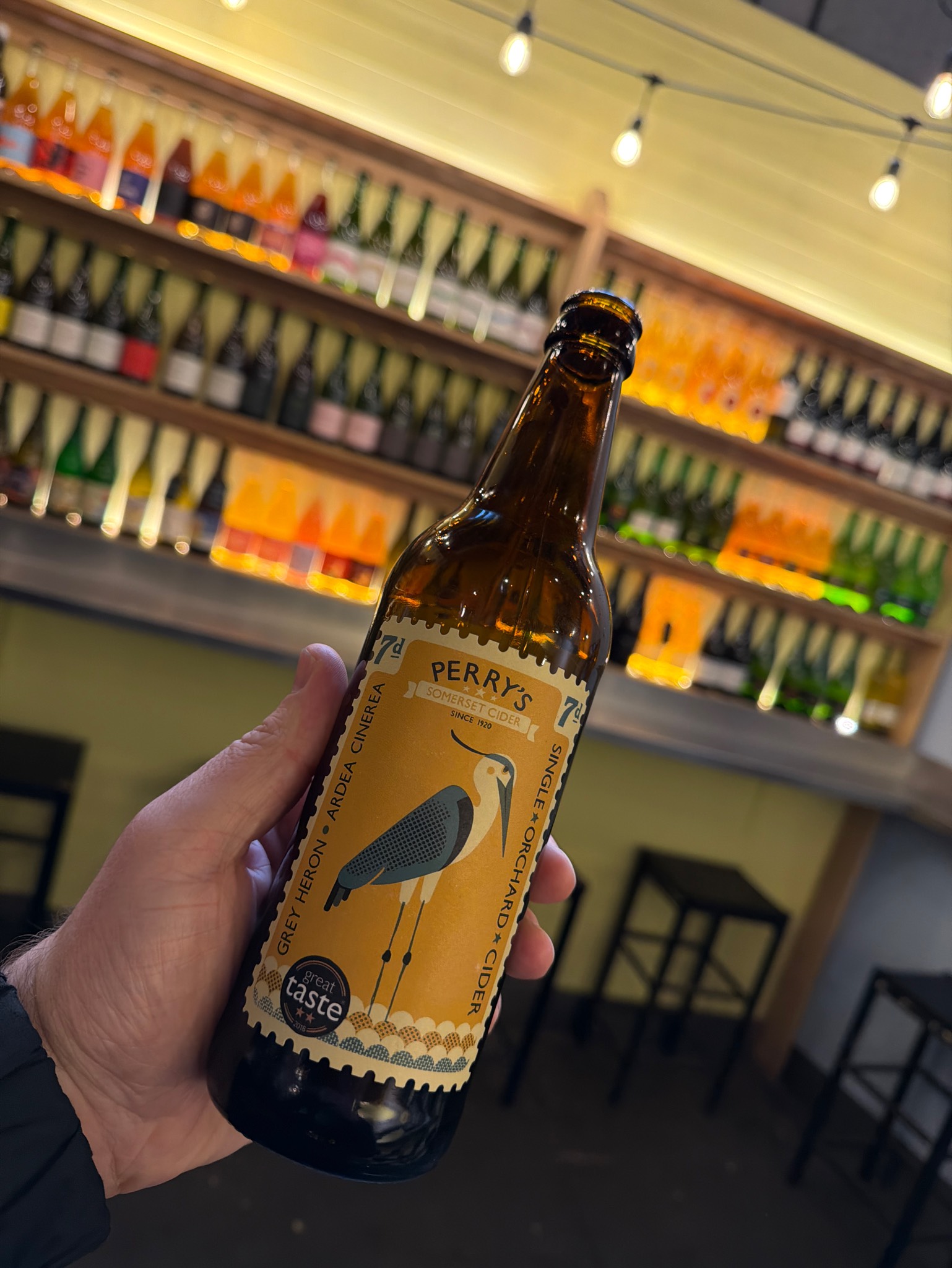 Grey Heron, Perry's Real Somerset Cider