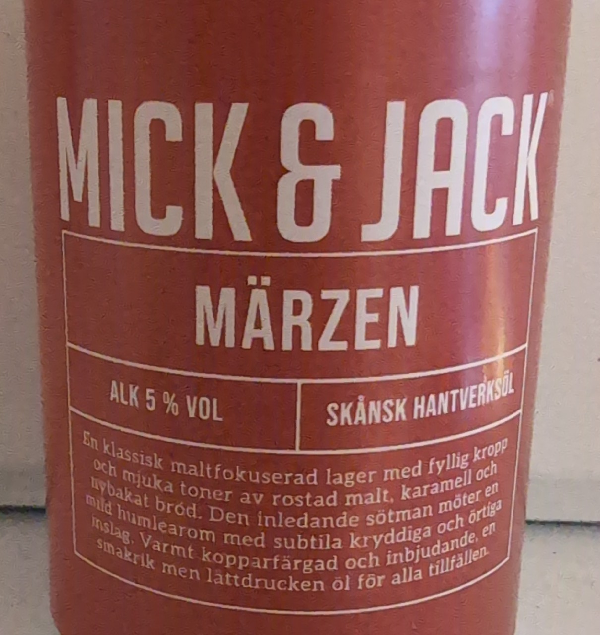 Mick & Jack Märzen, Mick & Jack AB