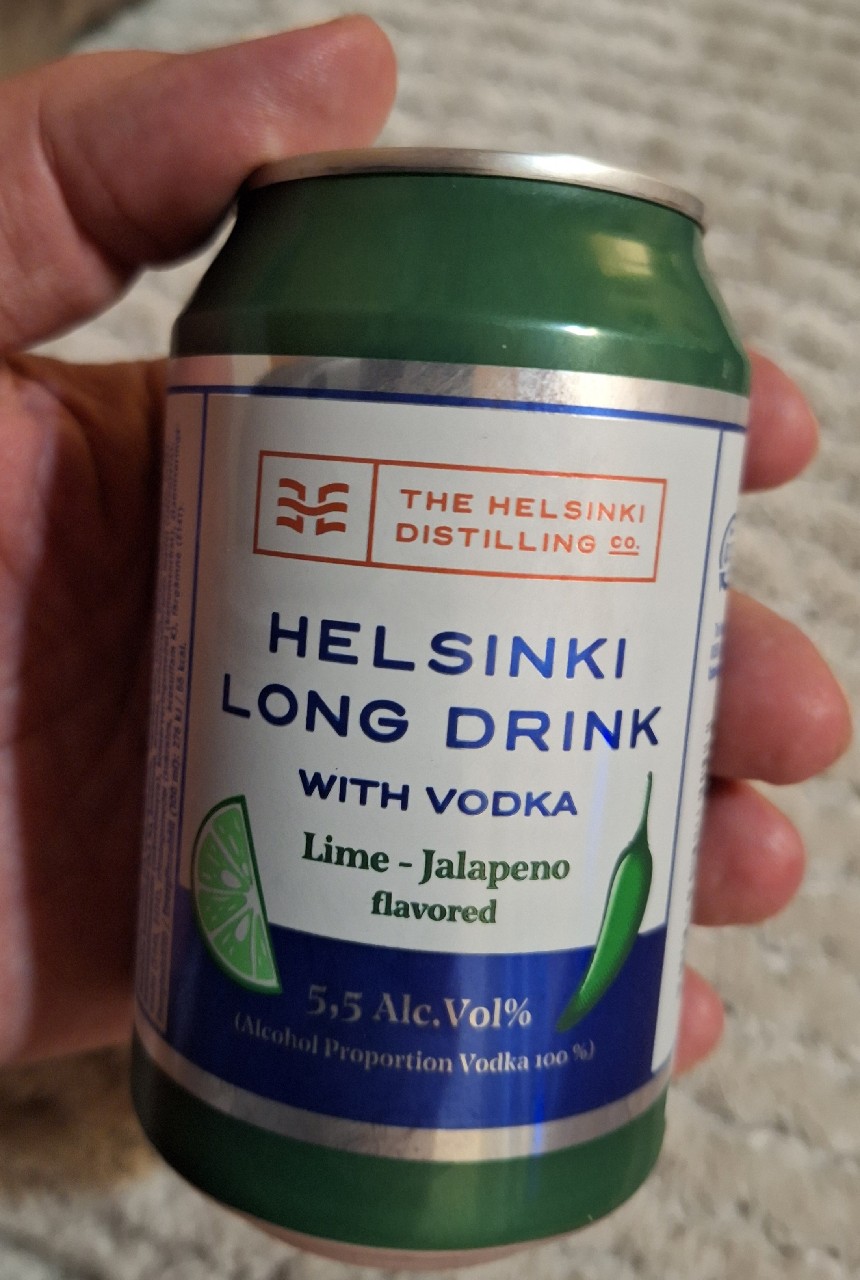 Helsinki Long Drink Lime–Jalapeno, The Helsinki Distilling Co. (Olvi)