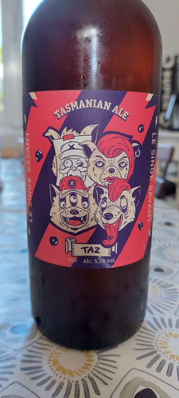 Taz Tasmanian Ale, Brasserie Du Singe Savant