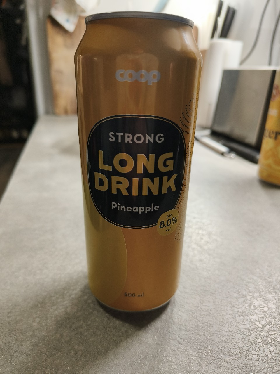 Coop Strong Long Drink Pineapple, Laitilan Wirvoitusjuomatehdas