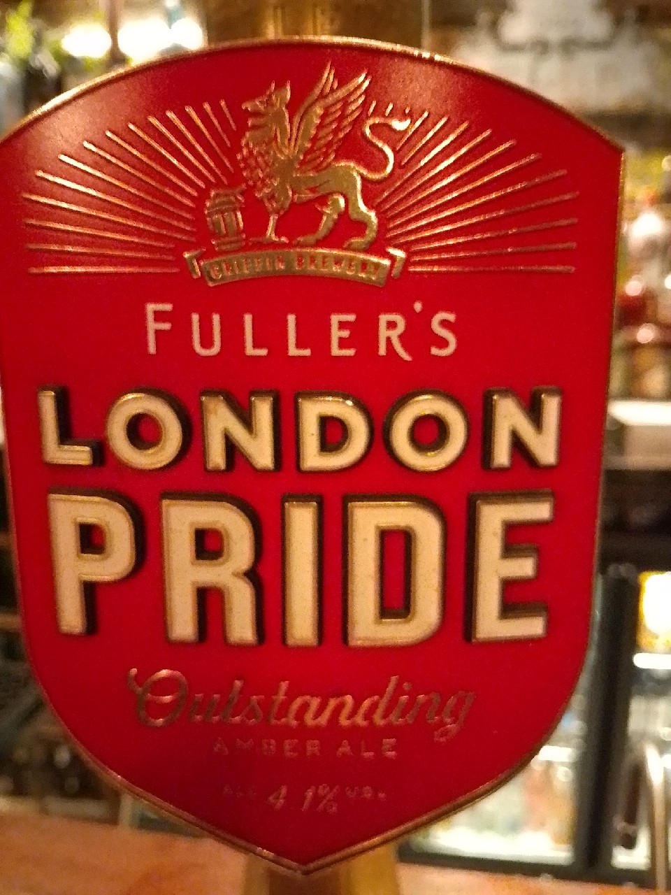 London Pride, Fuller's Griffin Brewery (Asahi Breweries)