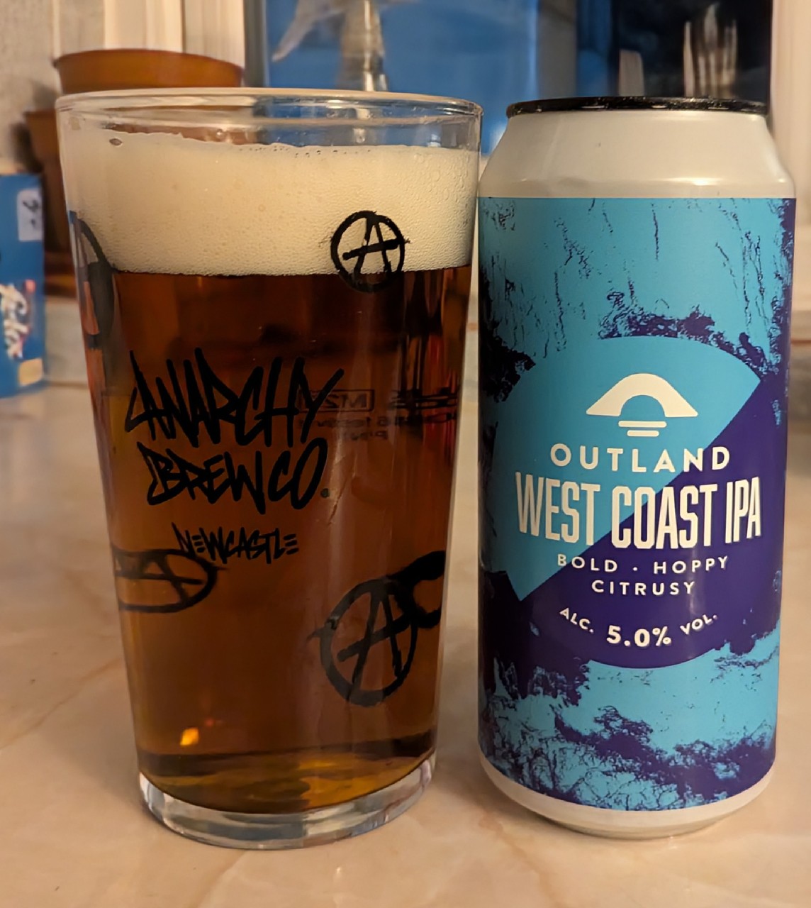 Outland West Coast IPA, Badger Brewery (Hall & Woodhouse)