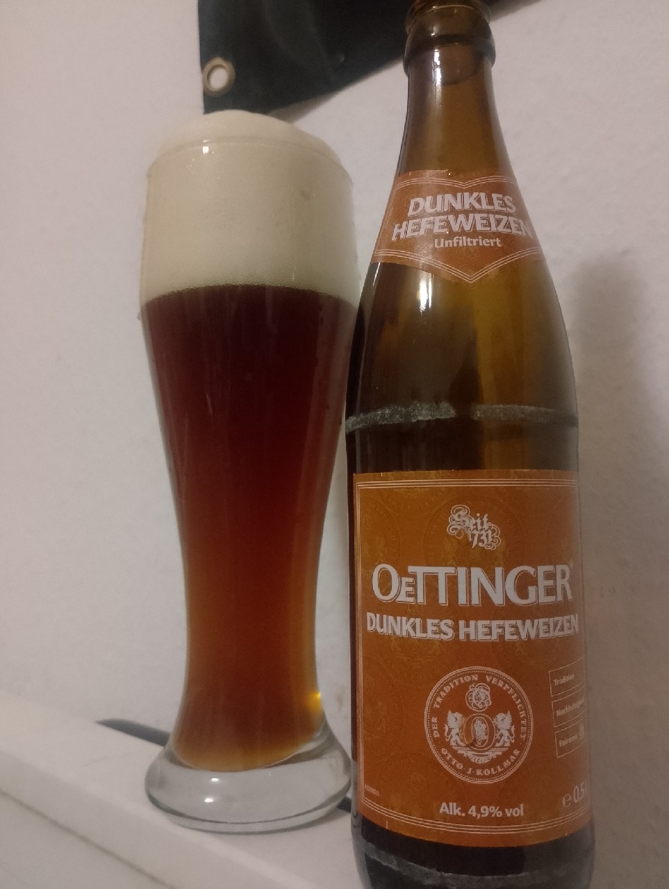 Oettinger Dunkles Hefeweizen, Oettinger Brauerei