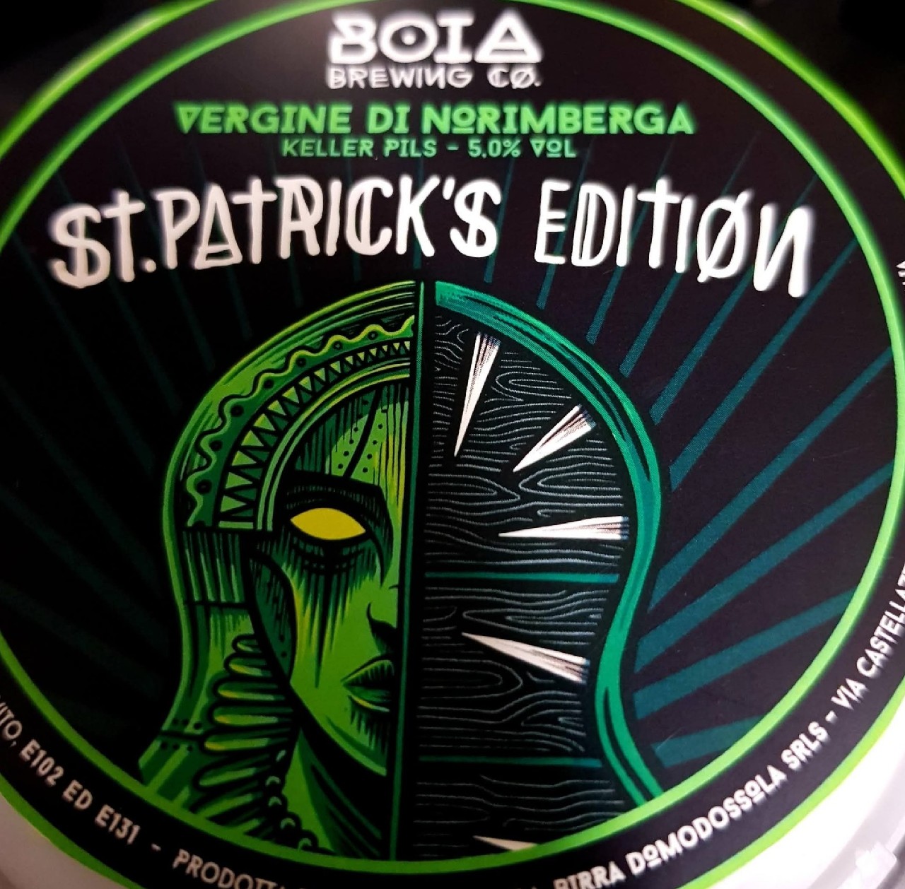 vergine di norimberga St Patrick's edition, Boia Brewing Company