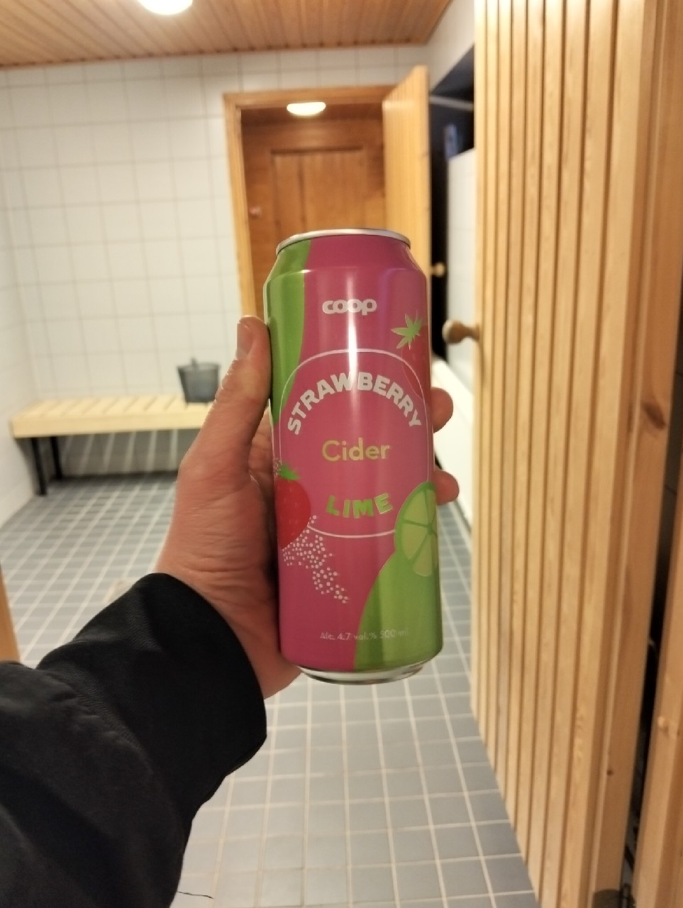 coop cider strawberry lime, Finland