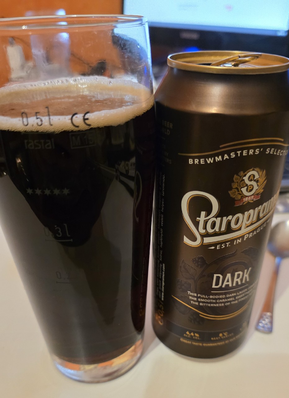 Staropramen Černý / Dark, Czech Republic