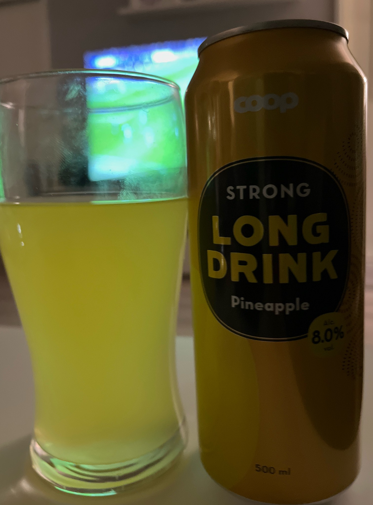 Coop Strong Long Drink Pineapple, Laitilan Wirvoitusjuomatehdas