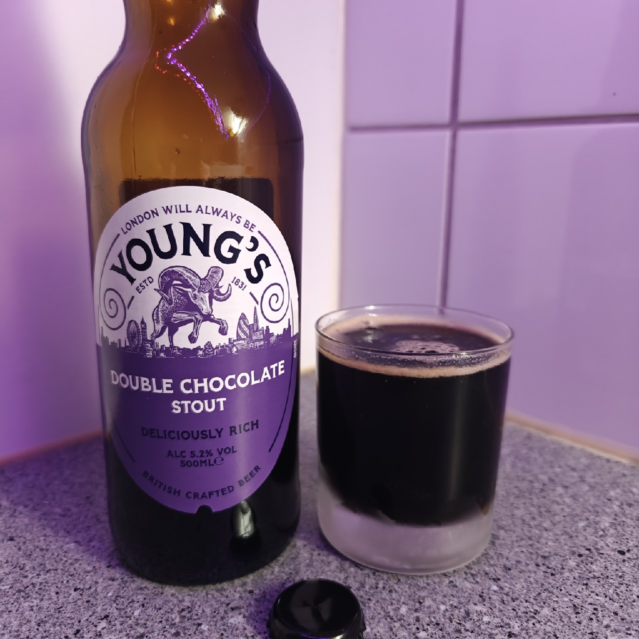 Young's Double Chocolate Stout, Eagle Brewery (formerly Charles Wells)