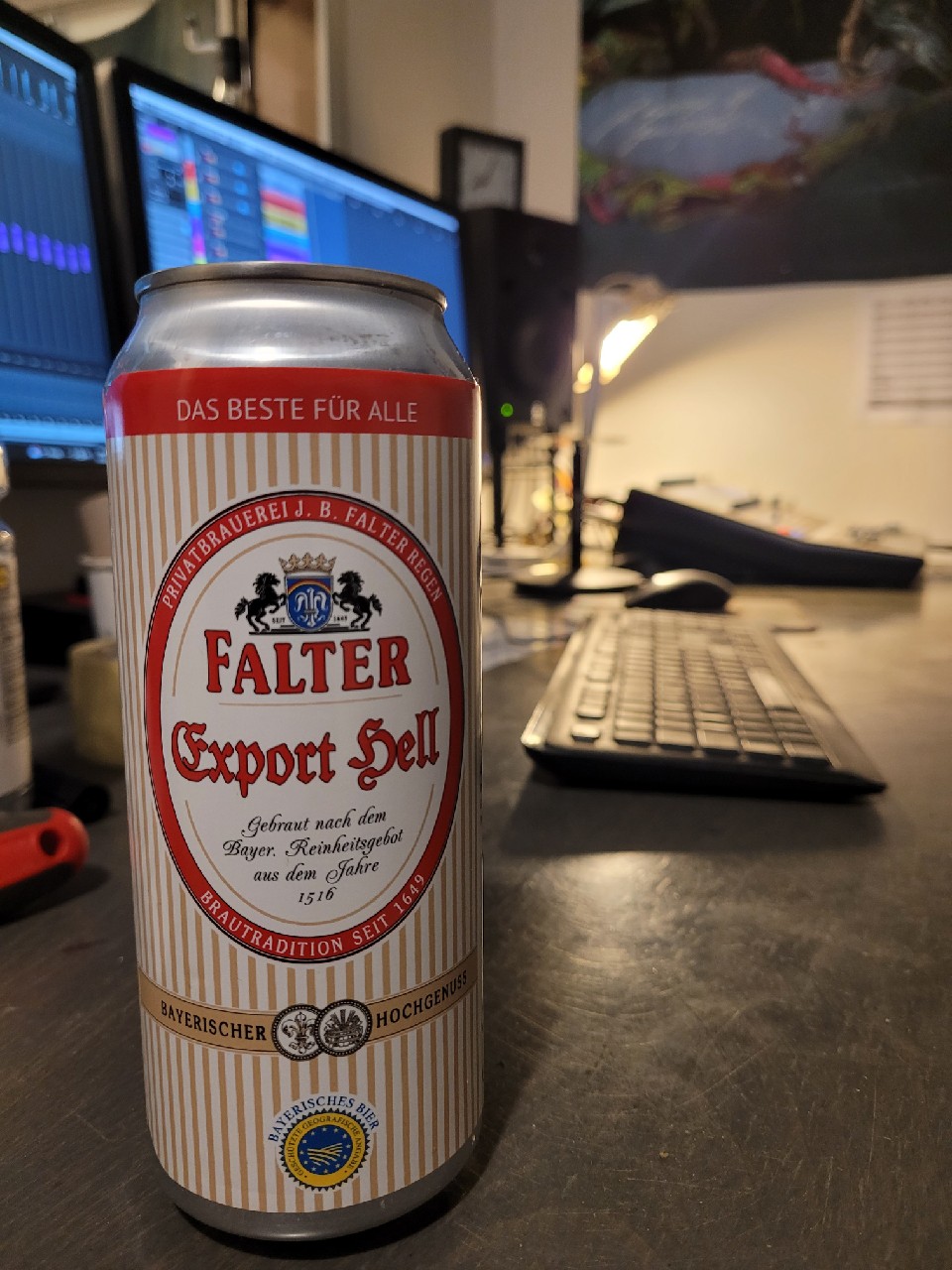 Falter Export Hell, Privatbrauerei J.B. Falter Regen KG