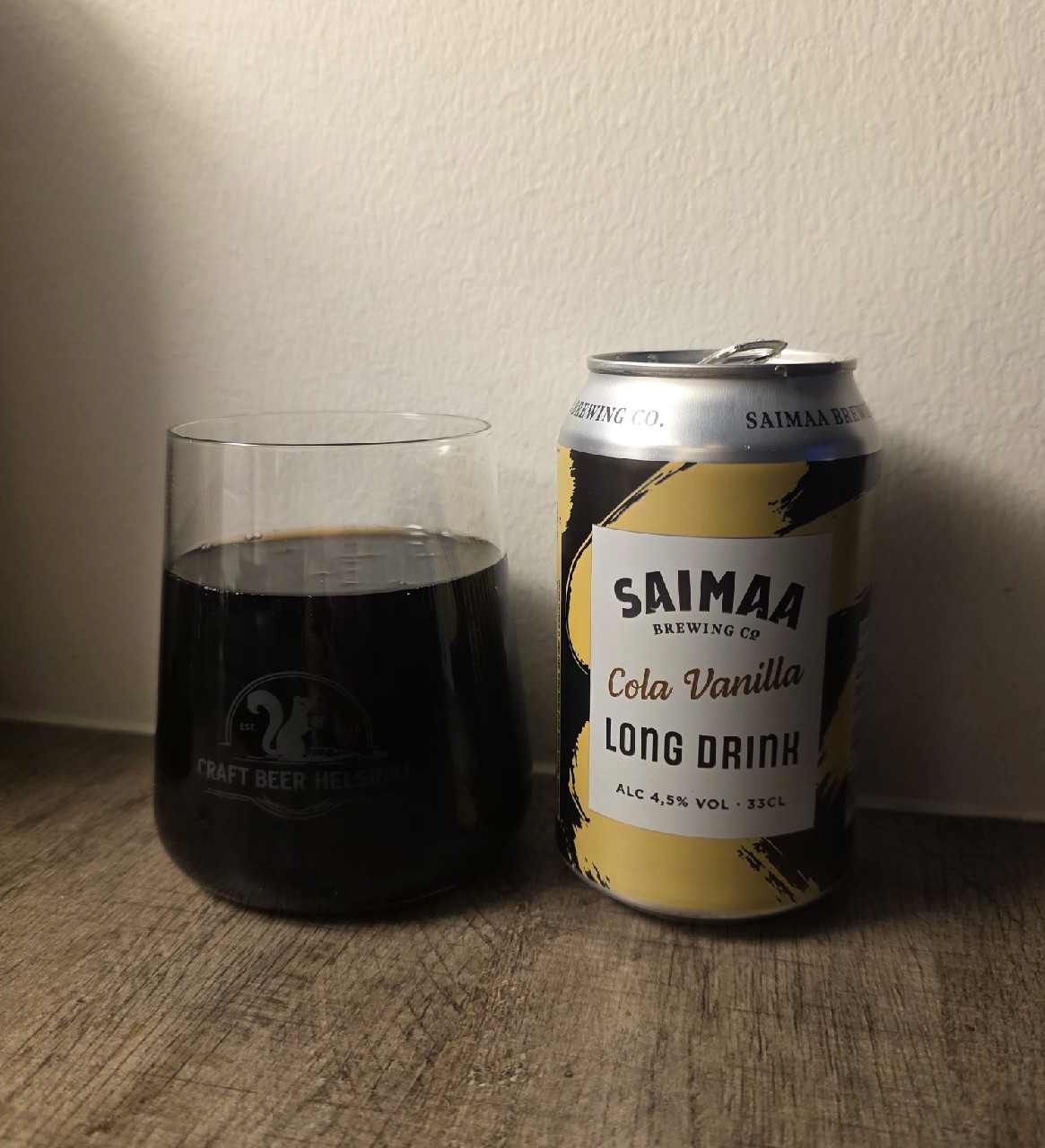 Cola Vanilla Long Drink, Finland