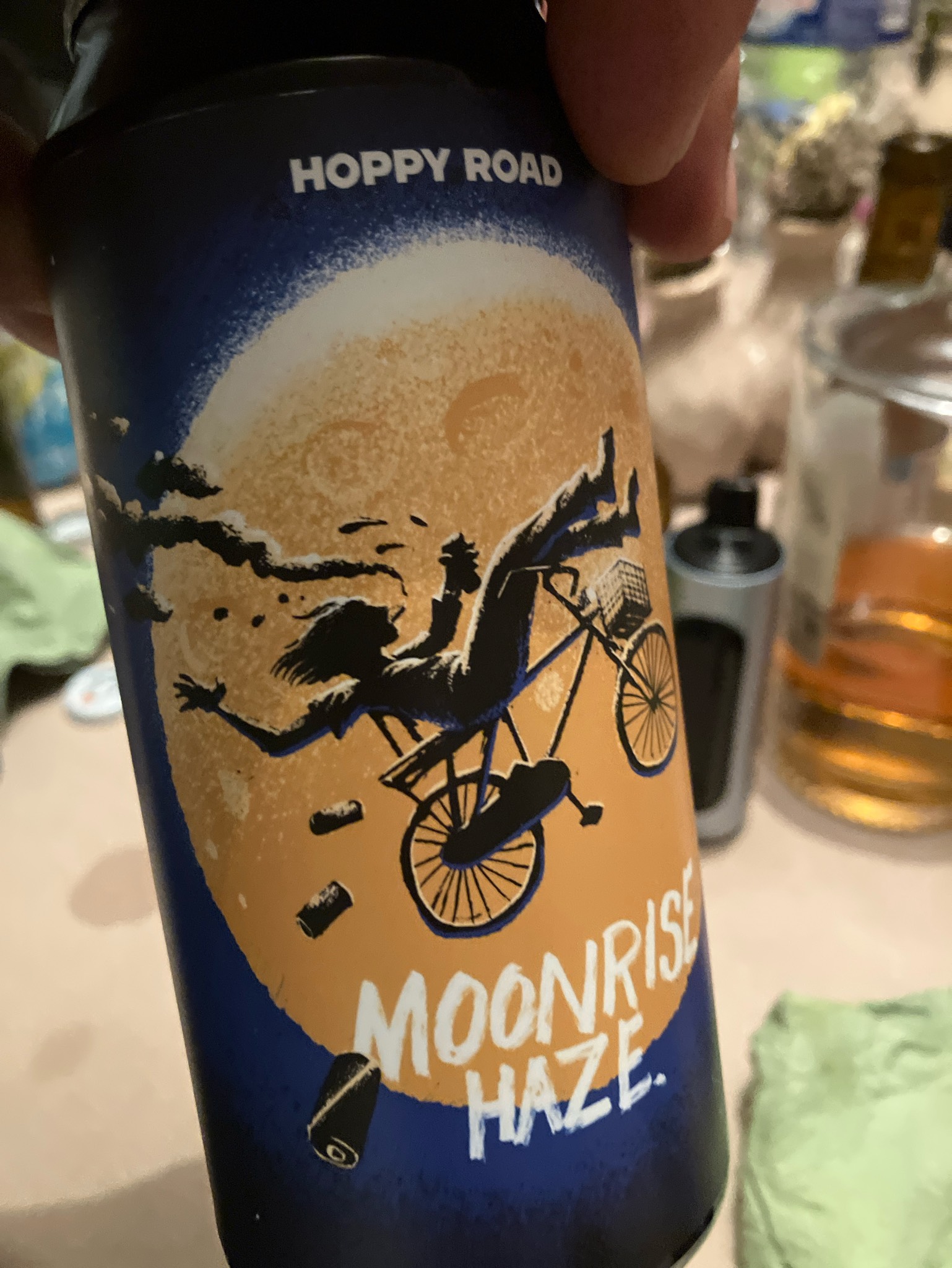 Moonrise Haze, France