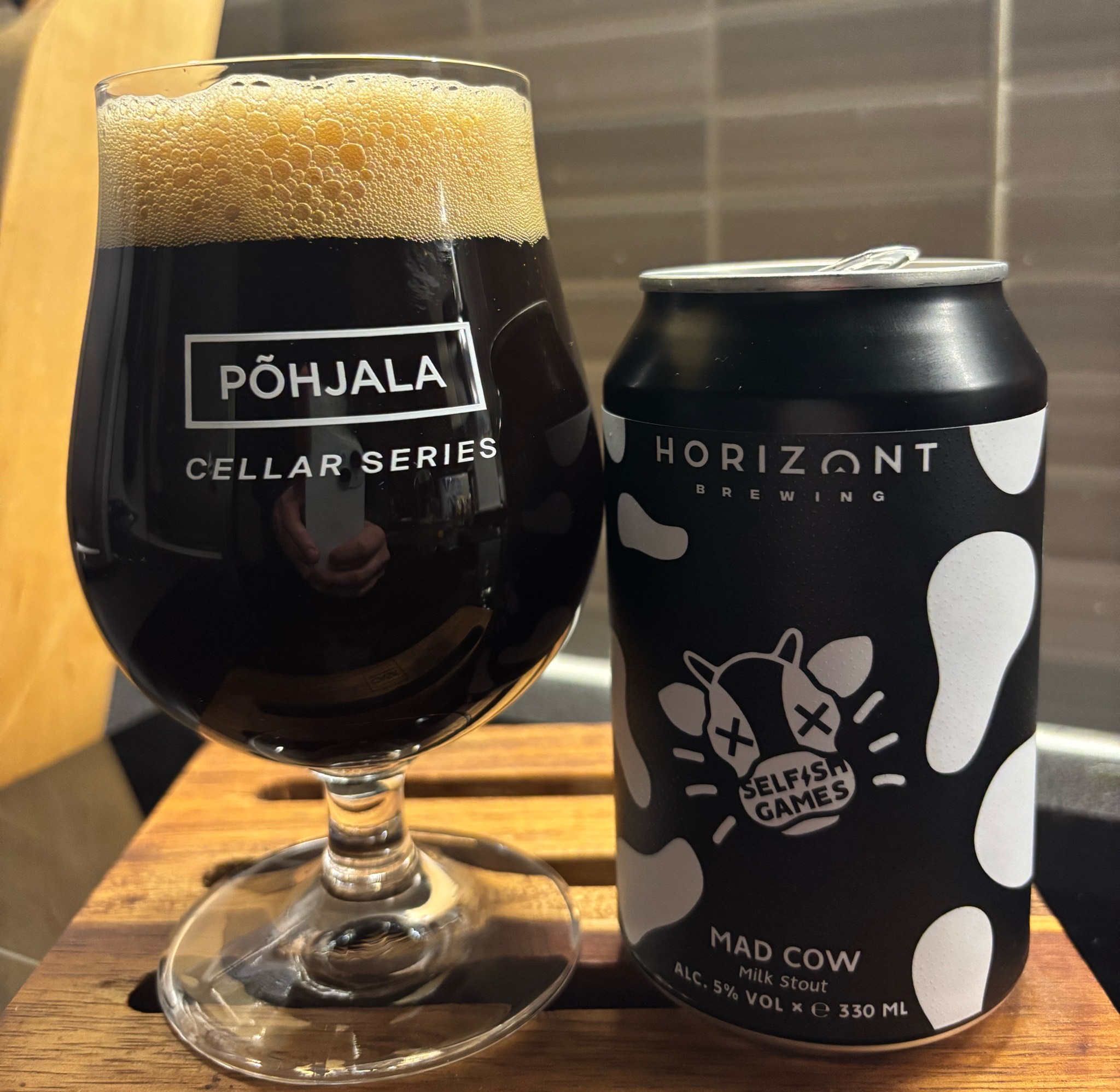 Mad Cow Milk Stout, Looking Glass Brewing Company