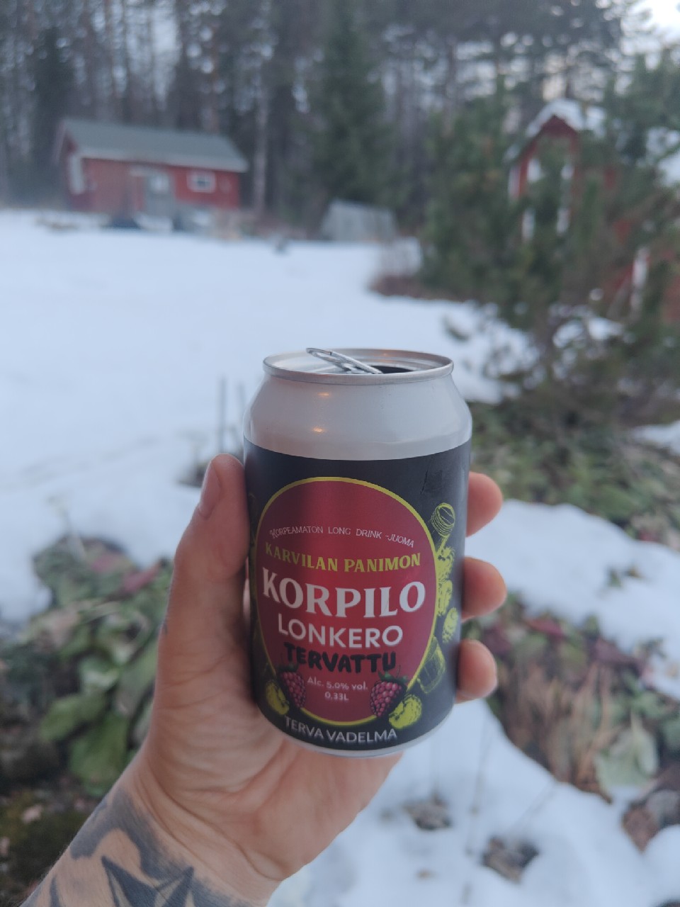 Korpilo Tervattu Terva Vadelma, Finland