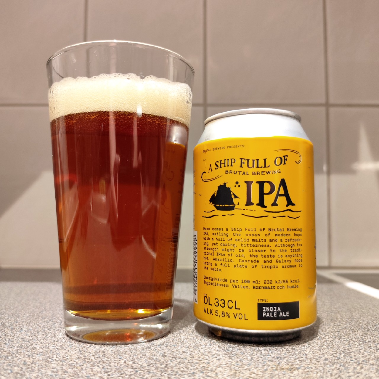 A Ship Full of IPA 5.8%, Brutal Brewing (Spendrups Bryggeri)