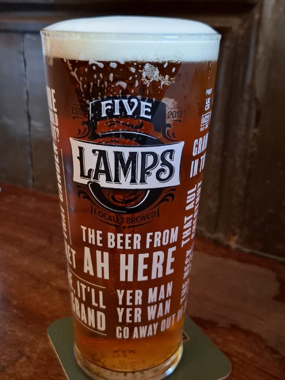Five Lamps IPA, 5 Lamps Brewery