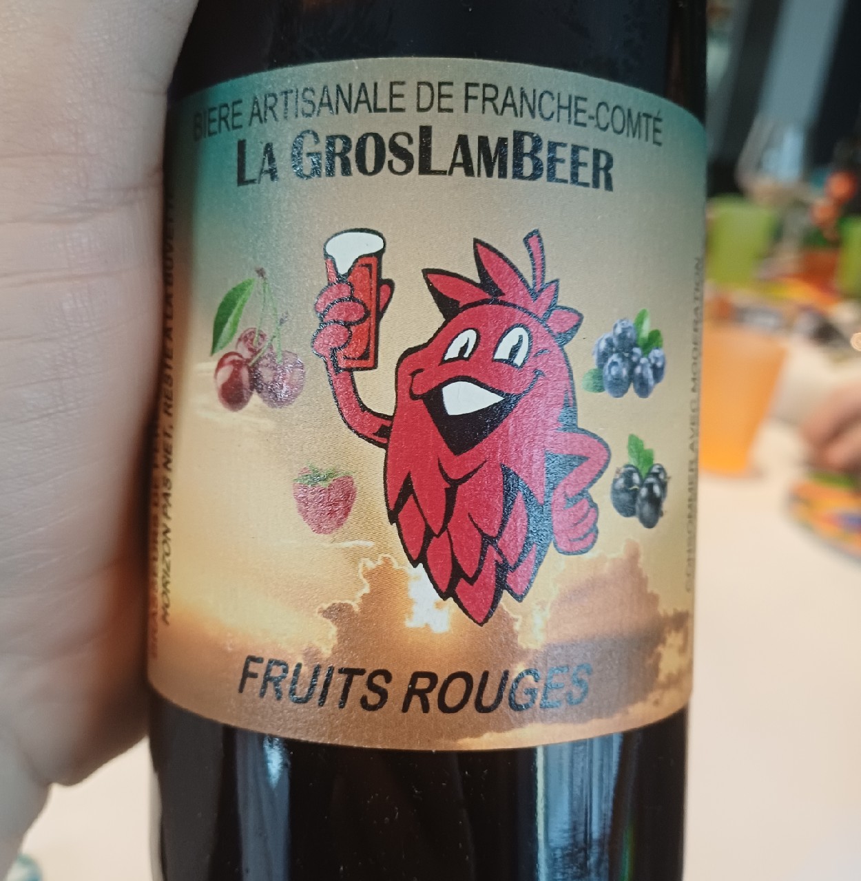 La GrosLam Beer Fruits rouges, Brasserie De La Quiotte (GrosLam Beer)