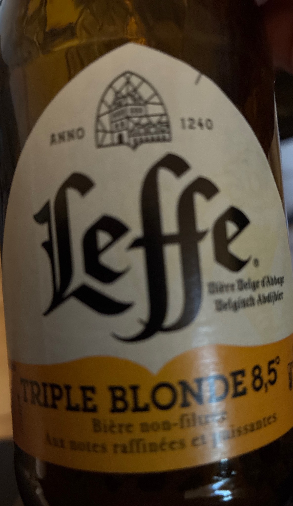 Leffe Triple Blonde, Belgium