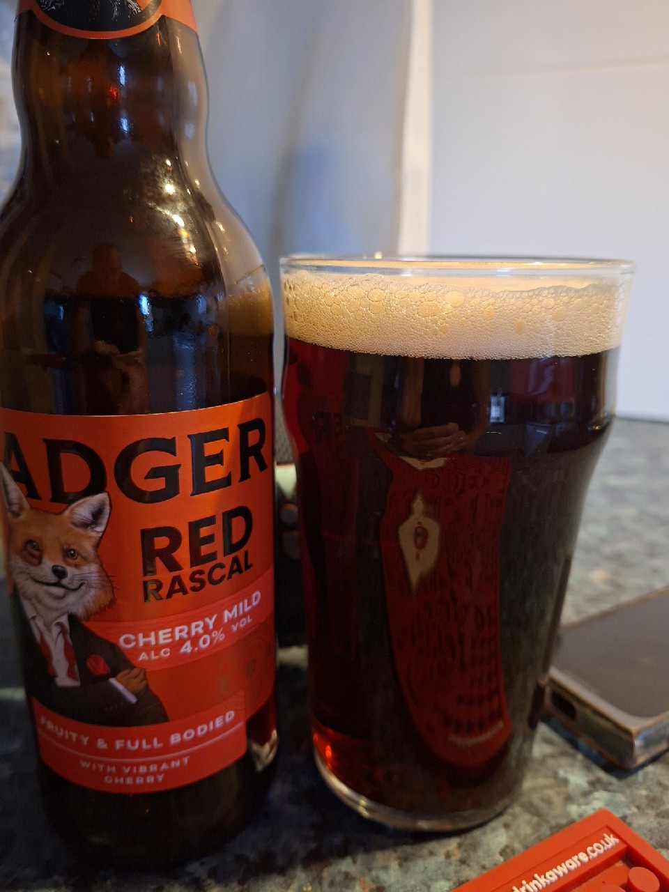 Red Rascal, Badger Brewery (Hall & Woodhouse)