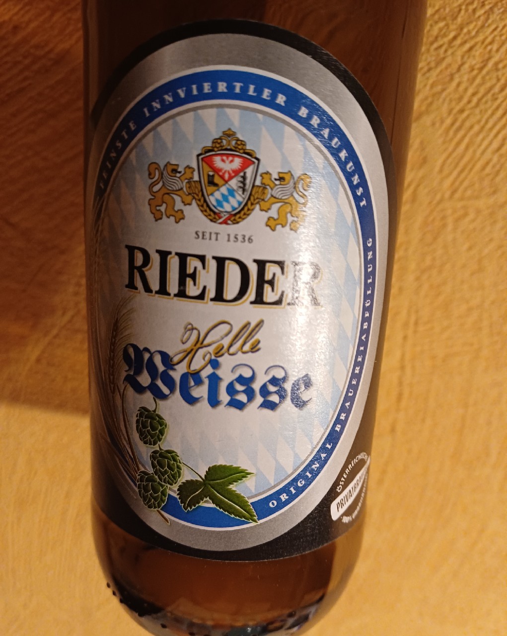 Rieder helle Weisse, Brauerei Ried