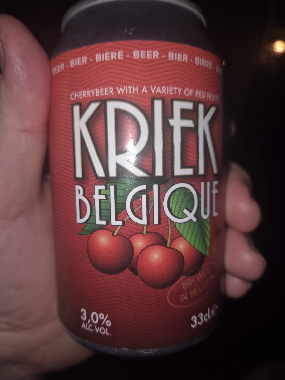 Kriek Belgique, Belgium