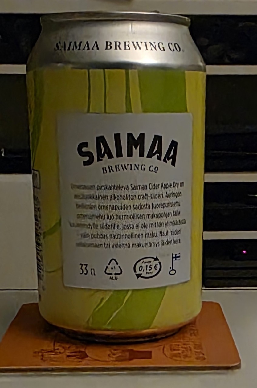Apple Dry Non-Alcoholic Cider, Finland