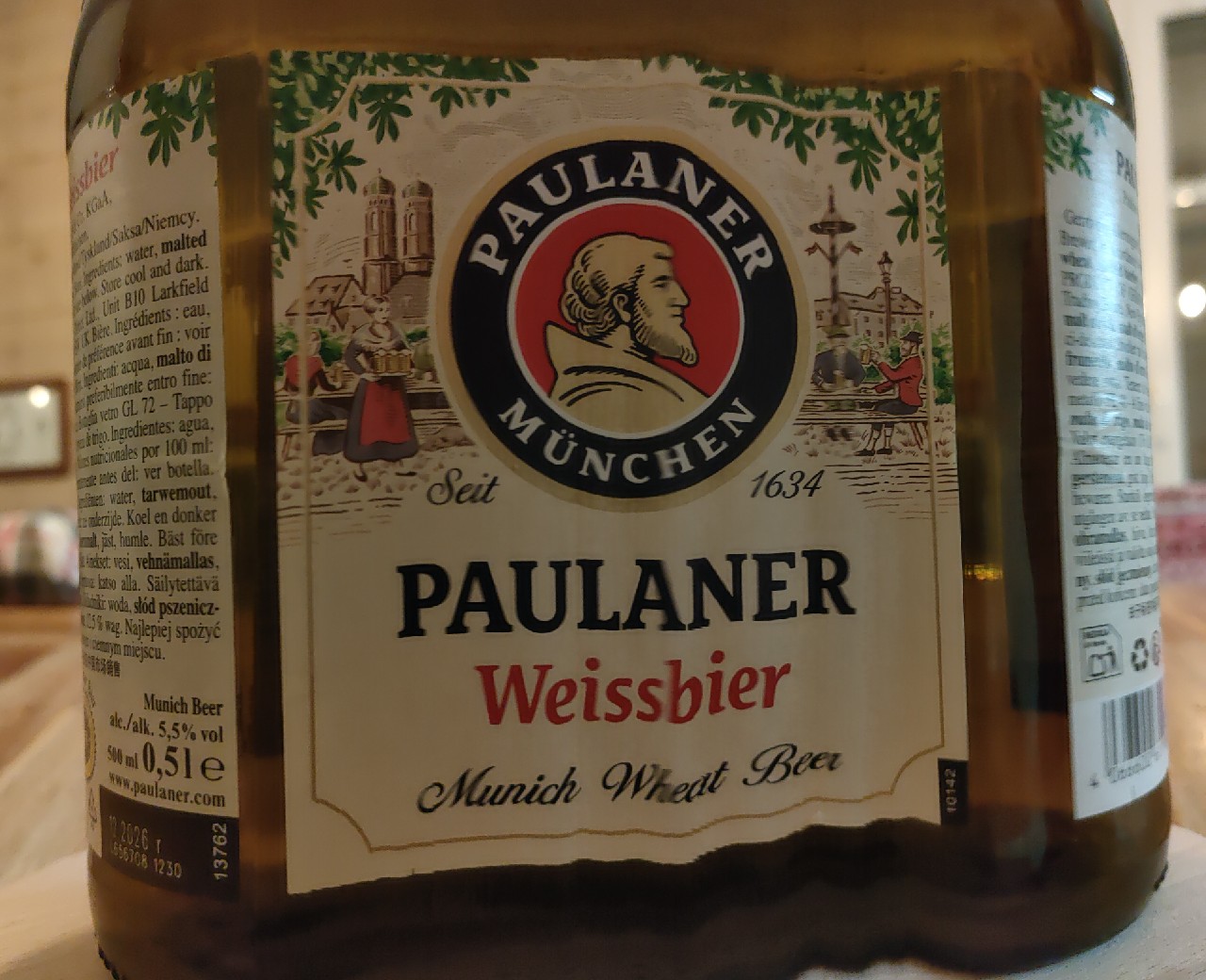 Paulaner Hefe-Weißbier Naturtrüb / Weissbier / Hefe-Weizen, Germany